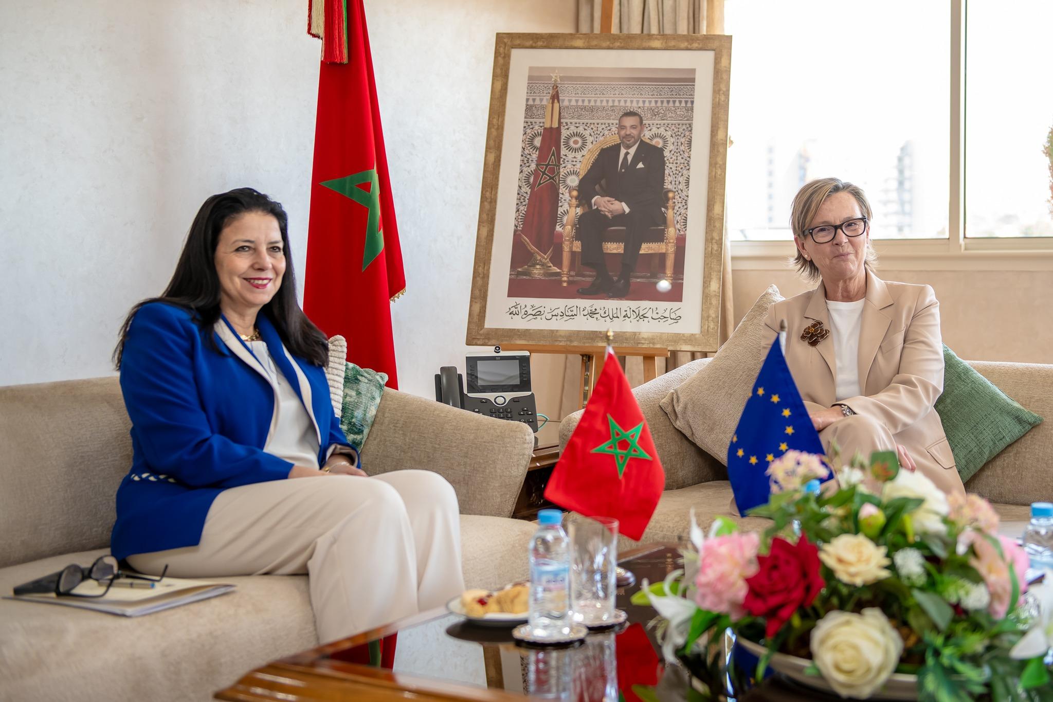 Reception de Madame l'Ambassadrice de l'Union Européenne par Madame la Ministre