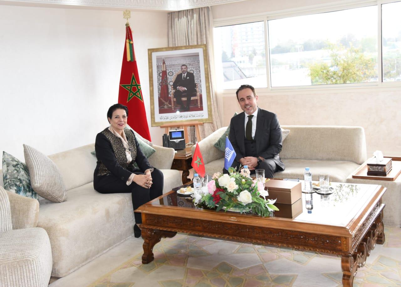 Madame la Ministre a tenu, le 04 décembre 2025, avec le Directeur du Bureau de l’UNESCO à Rabat, consacrée à la consolidation des actions conjointes dans les domaines du numérique, de l’IA et de la valorisation du patrimoine culturel à l’ère digitale.