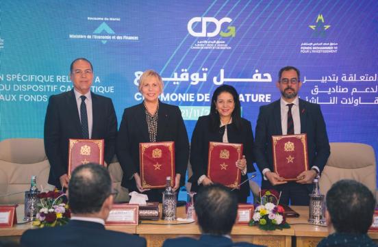 Madame La Ministre a présidé, le 21 novembre 2025, la signature d’une convention réunissant le MTNRA, le Ministère de l’Économie et des Finances, le FM6I, la CDG et TAMWILCOM.