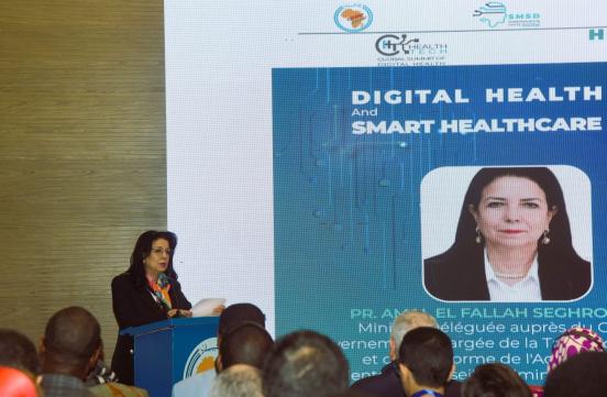 Madame la Ministre a ouvert, le mardi 10 février 2026, les travaux du Congrès Health Tech 2026 – The Global Summit of Digital Health, organisé au siège du CAFRAD.