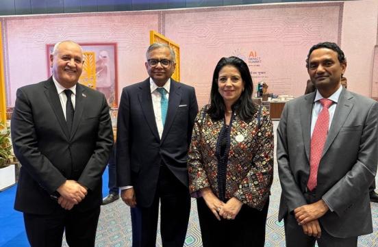 Madame la Ministre a pris part aux travaux de l’India AI Impact Summit 2026, tenu à New Delhi entre les 17-20 février 2026 .