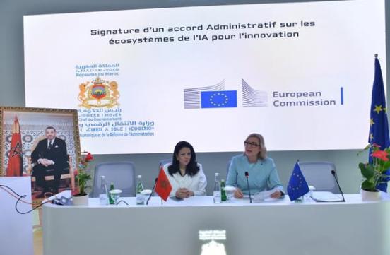 Signature d’un Accord Administratif sur les écosystèmes de l’IA pour l’innovation entre le Maroc et l’Union Européenne. 