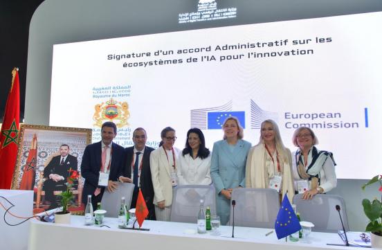 Signature d’un Accord Administratif sur les écosystèmes de l’IA pour l’innovation entre le Maroc et l’Union Européenne. 