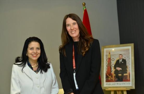A l’occasion de « GETEX AFRICA Morocco 2026 », Madame la Ministre s’est entretenue avec Madame Anna Sophie Herken, Directrice Générale de la Deutsche Gesellschaft für Internationale Zusammenarbeit (GIZ).