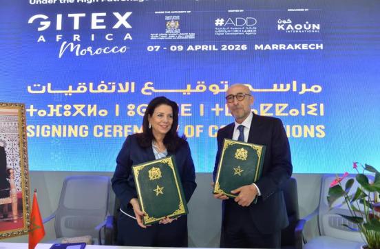 Dans le cadre du Getex Africa Maroc 2026, un accord de partenariat stratégique a été signé entre Madame la Ministre et le Directeur du centre du film marocain et qui vise la mise en œuvre de la stratégie nationale « Digital Maroc 2030 ». 