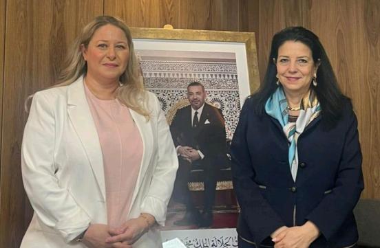 Madame la Ministre Amal El Fallah Seghrouchni a reçu, au siège du ministère, le 23 avril 2026, Madame Nadia Hai, ambassadrice déléguée interministérielle à la Méditerranée.